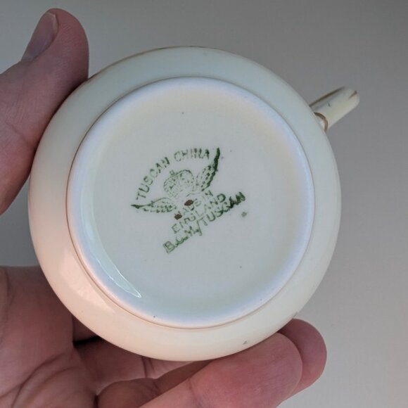 Two Art Deco Cups And Saucers, Tuscan China - Picture 9 of 9